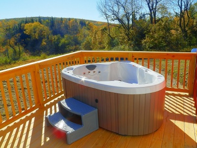 outdoor hot tub